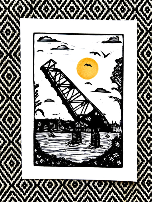 The Crook Point Bascule Bridge (Providence, RI and Seekonk, MA) Stuck-Up Bridge