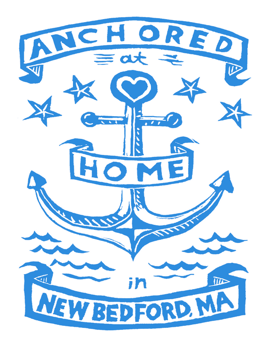Anchored at Home in New Bedford, MA (8.5 x 11") color print