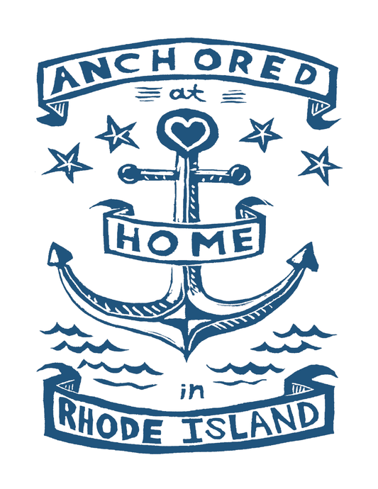 Anchored at Home in Rhode Island (8.5 x 11") color print