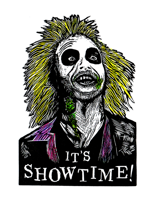 BEETLEJUICE! It's Showtime! (8.5 x 11") color print