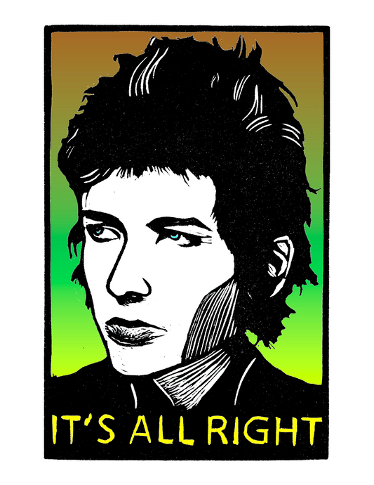 Bob Dylan - It's All Right (8.5 x 11") color print