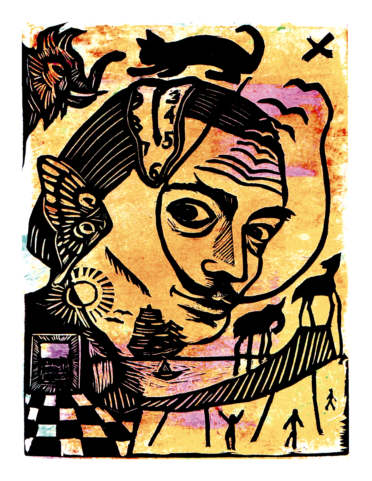 Salvador Dali (8.5 x 11") color print