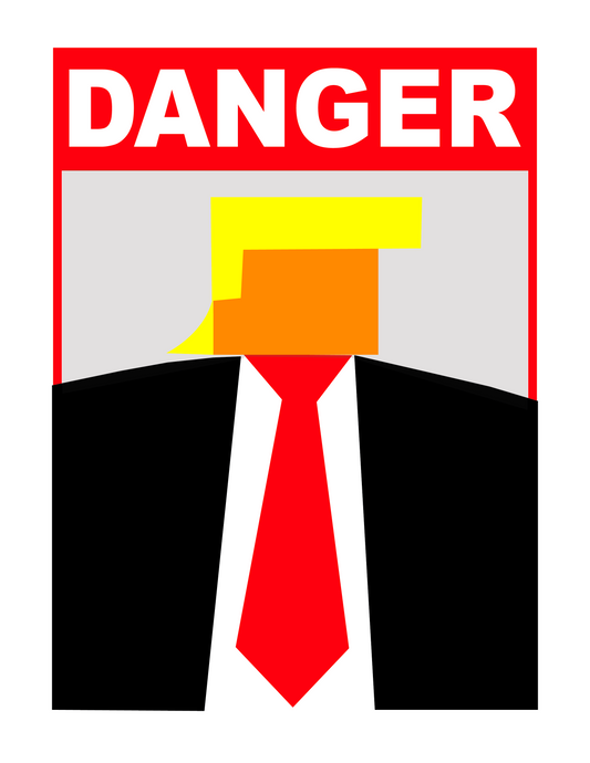 DANGER DONALD (8.5 x 11") print from painting