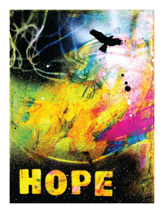 HOPE Takes Flight (8.5 x 11") print from painting