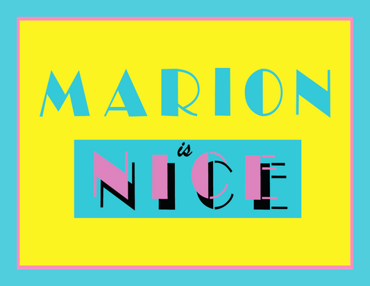 Marion is Nice - Miami Vice (8.5 x 11") color print