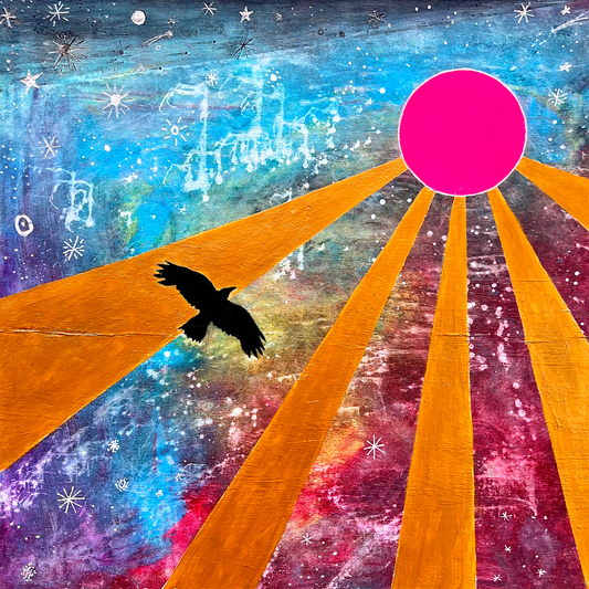 An Unexpected Journey - 24x24" original painting on wood panel 2025
