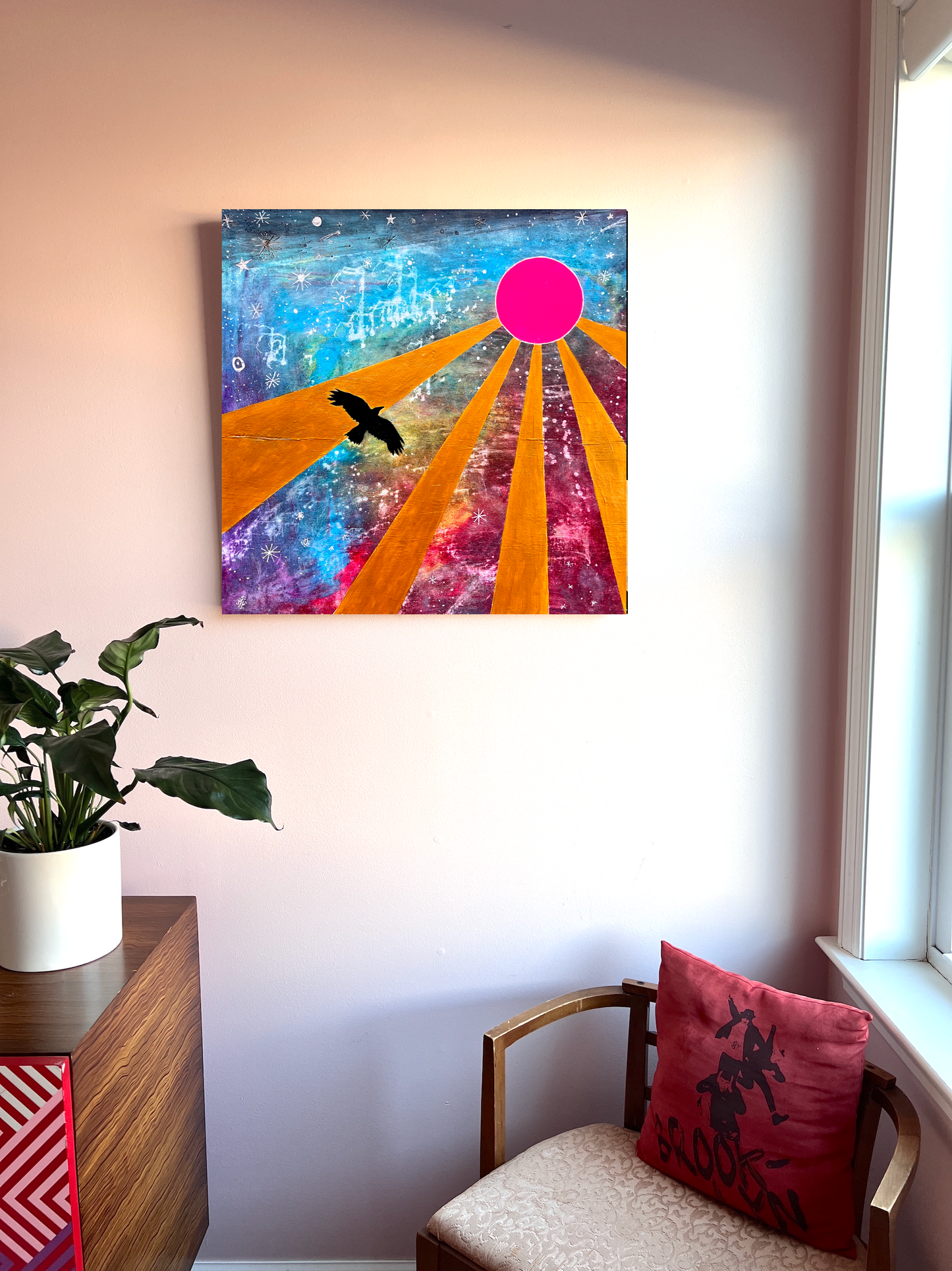 An Unexpected Journey - 24x24" original painting on wood panel 2025
