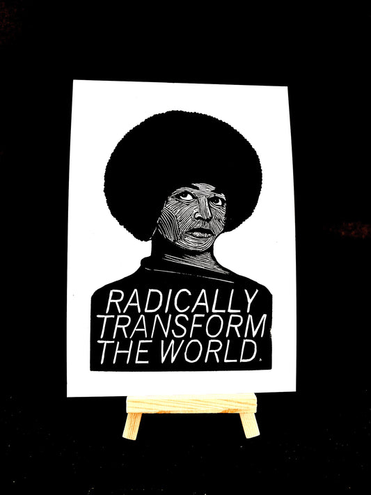 Angela Davis - Radically Transform the World. - Arts & Crafts