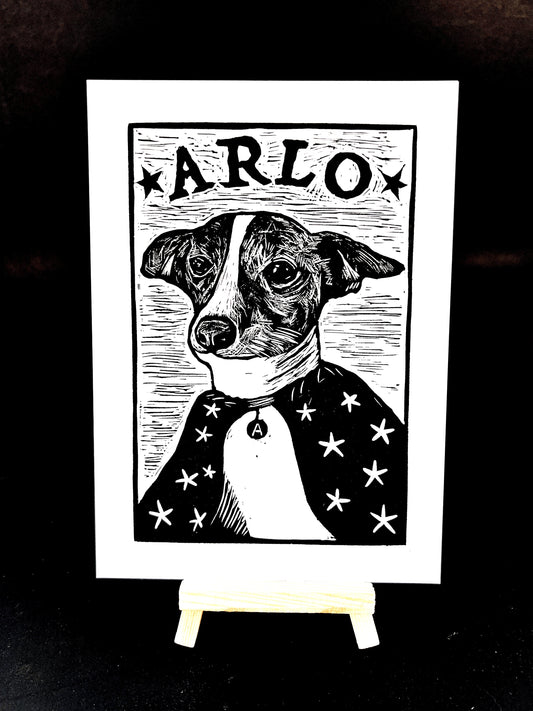 Arlo the Amazing (pet portrait) - Arts & Crafts
