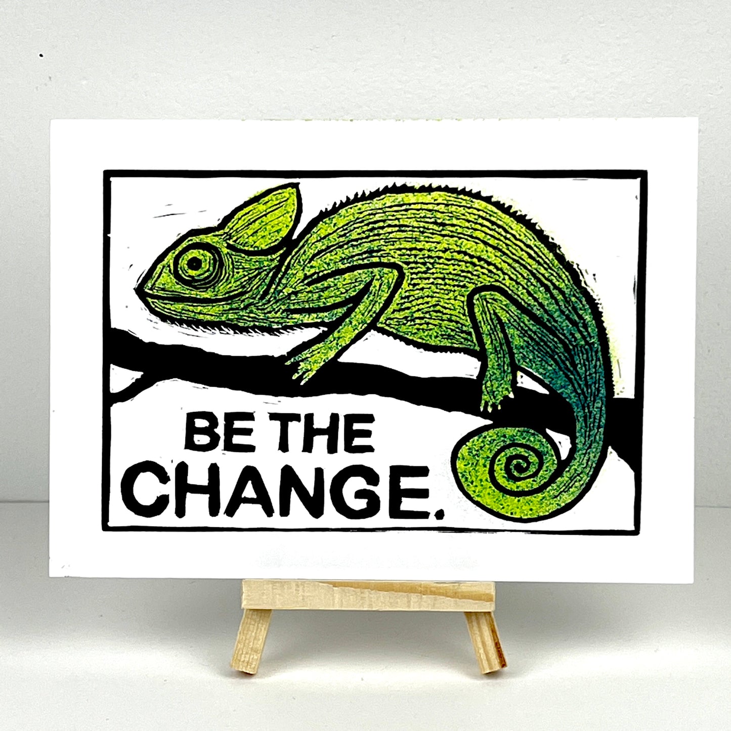 BE THE CHANGE - Chameleon (various) - Green / Blue Tail - Arts & Crafts
