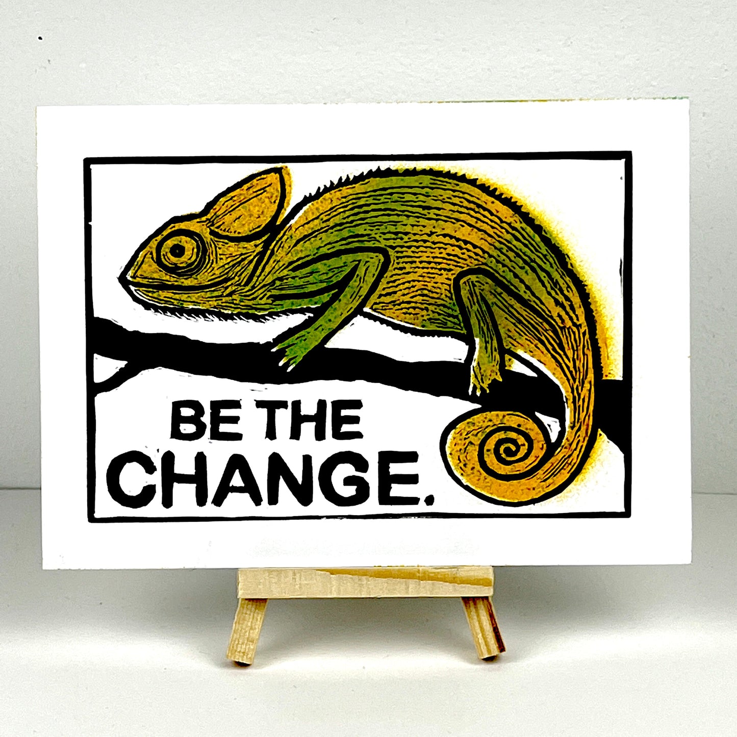 BE THE CHANGE - Chameleon (various) - Yellow / Green - Arts & Crafts