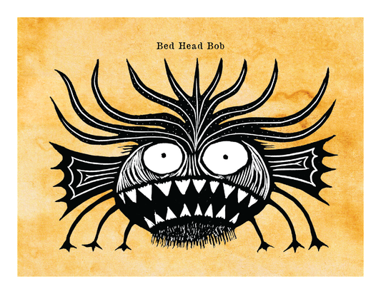 Bed Head Bob - Mythical Monster (8.5 x 11’’) color print - Prints