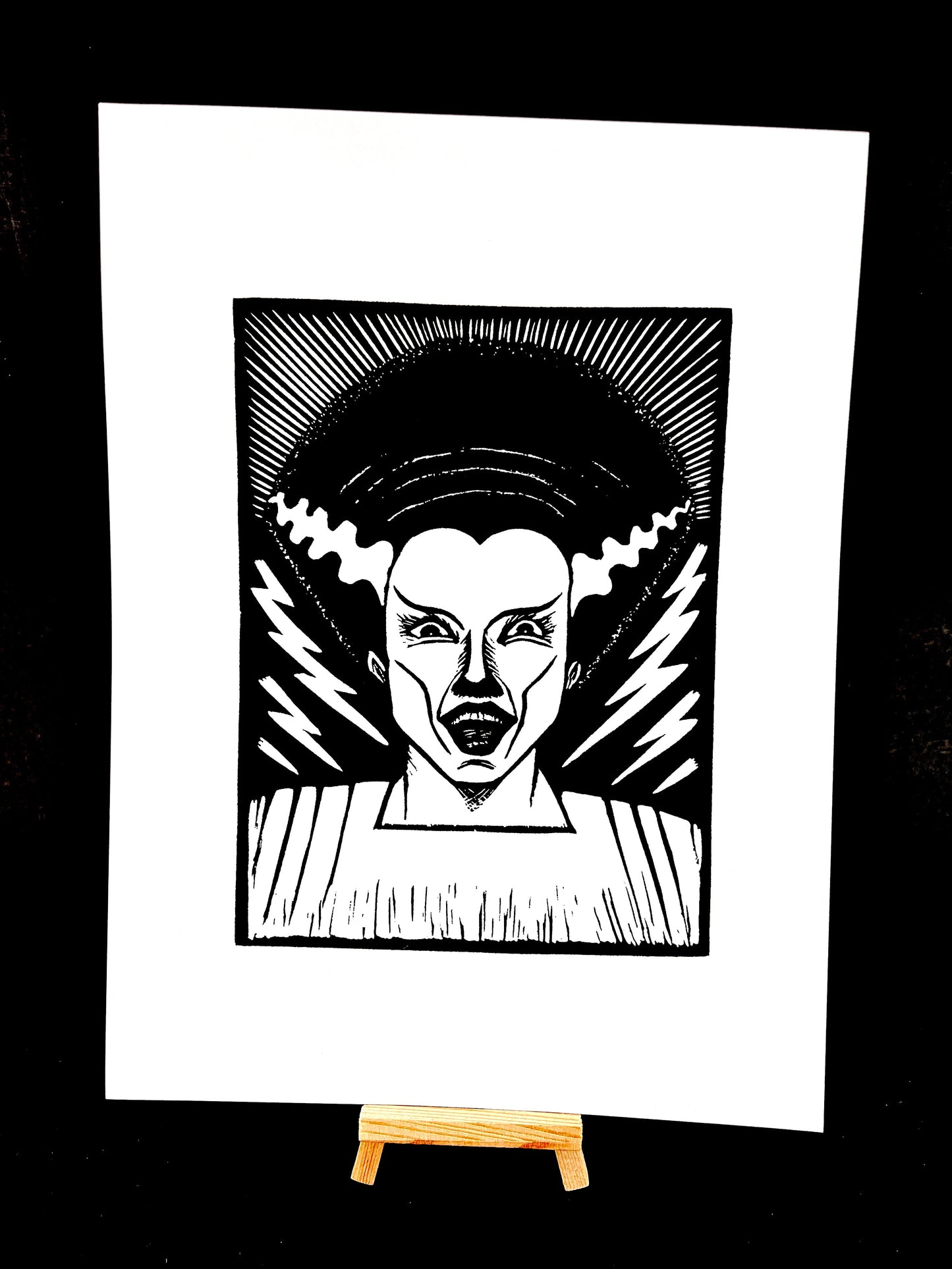 Bride of Frankenstein - Screen Print - Arts & Crafts