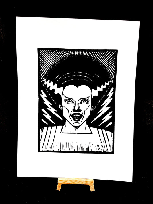 Bride of Frankenstein - Screen Print - Arts & Crafts