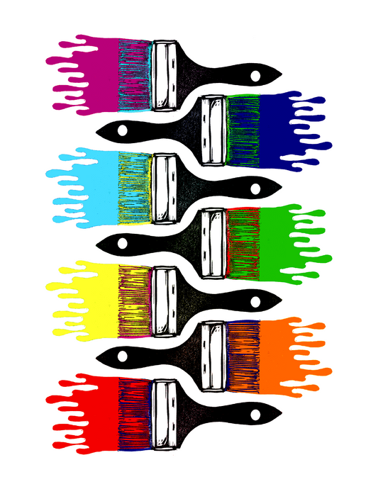 Brush Life (8.5 x 11’’) color print - Arts & Crafts