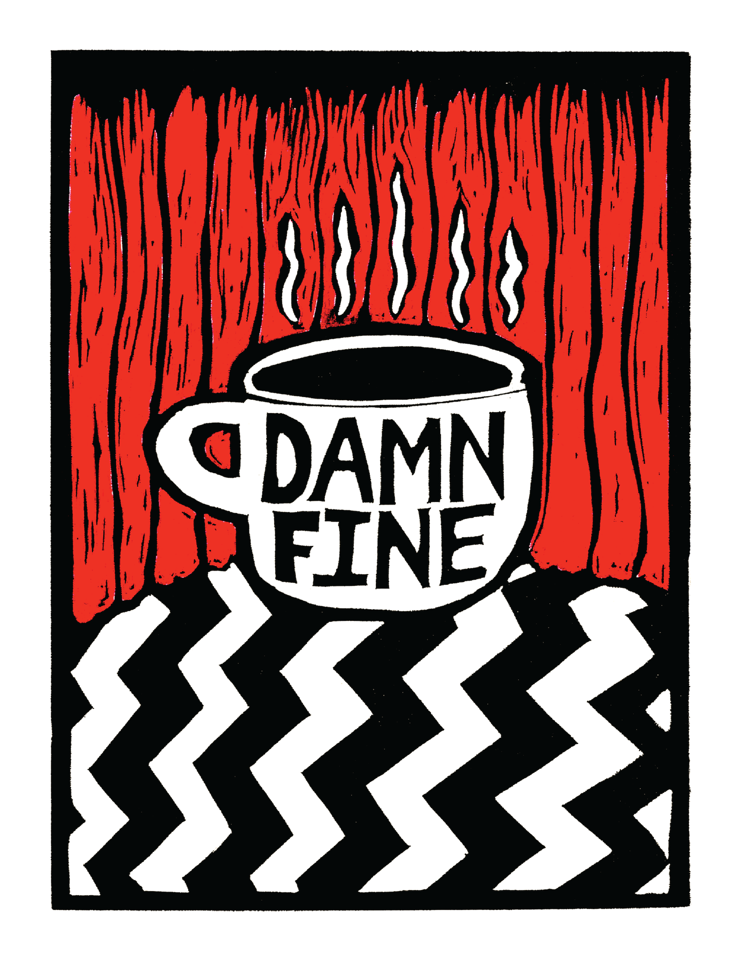 Damn Fine (Cup of Coffee) / Twin Peaks (8.5 x 11’’) color print - Arts & Crafts
