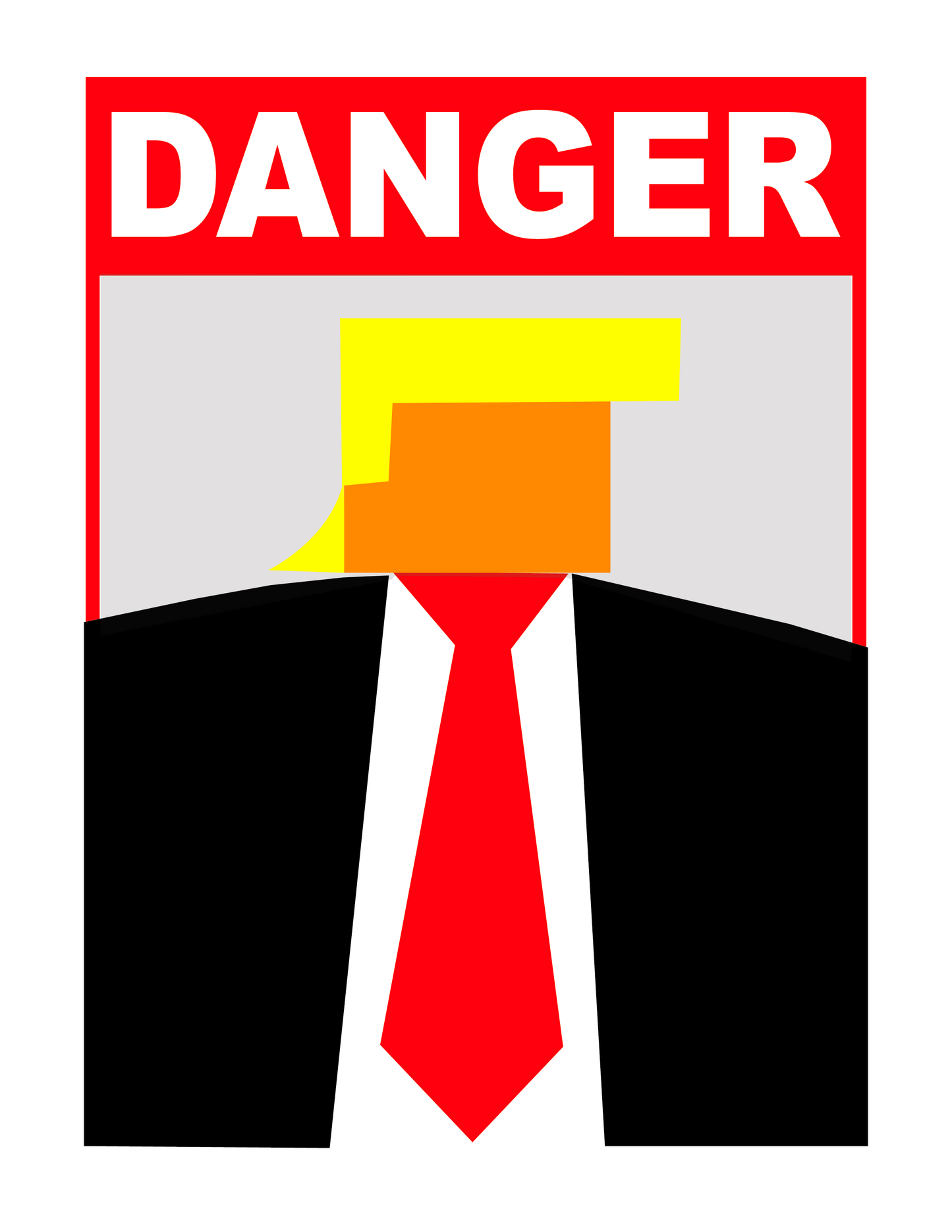 DANGER DONALD (8.5 x 11’’) print from painting - Arts & Crafts