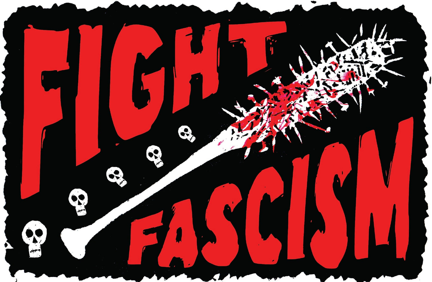 FIGHT FASCISM - glossy vinyl sticker from Pixel Palmer - Sticker
