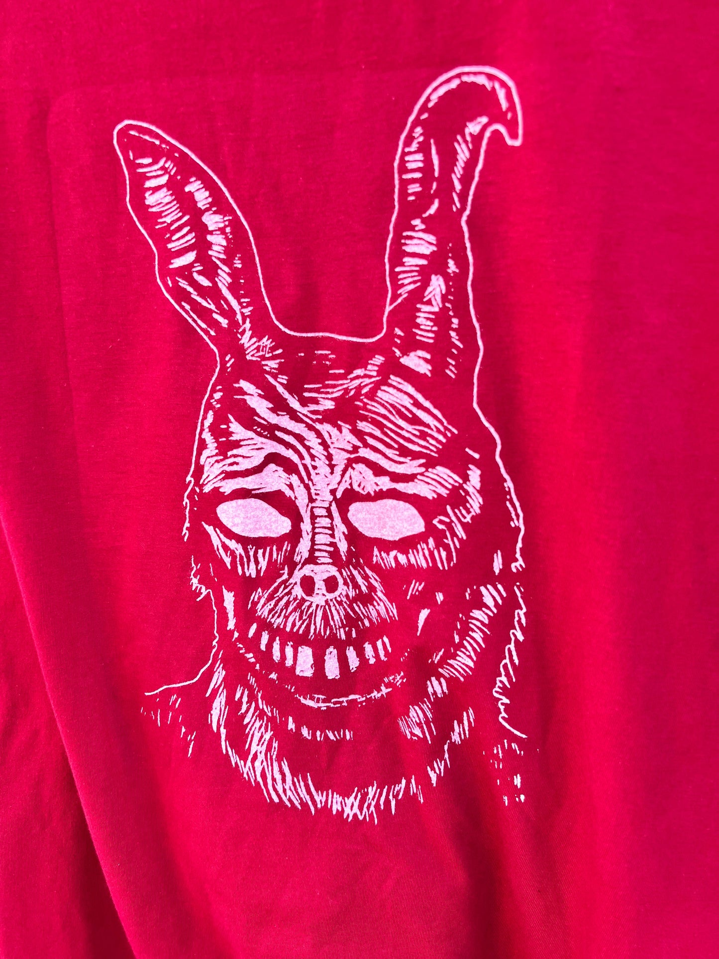 Frank the Rabbit - screen print t-shirt XL Men’s Donnie Darko - Arts & Crafts