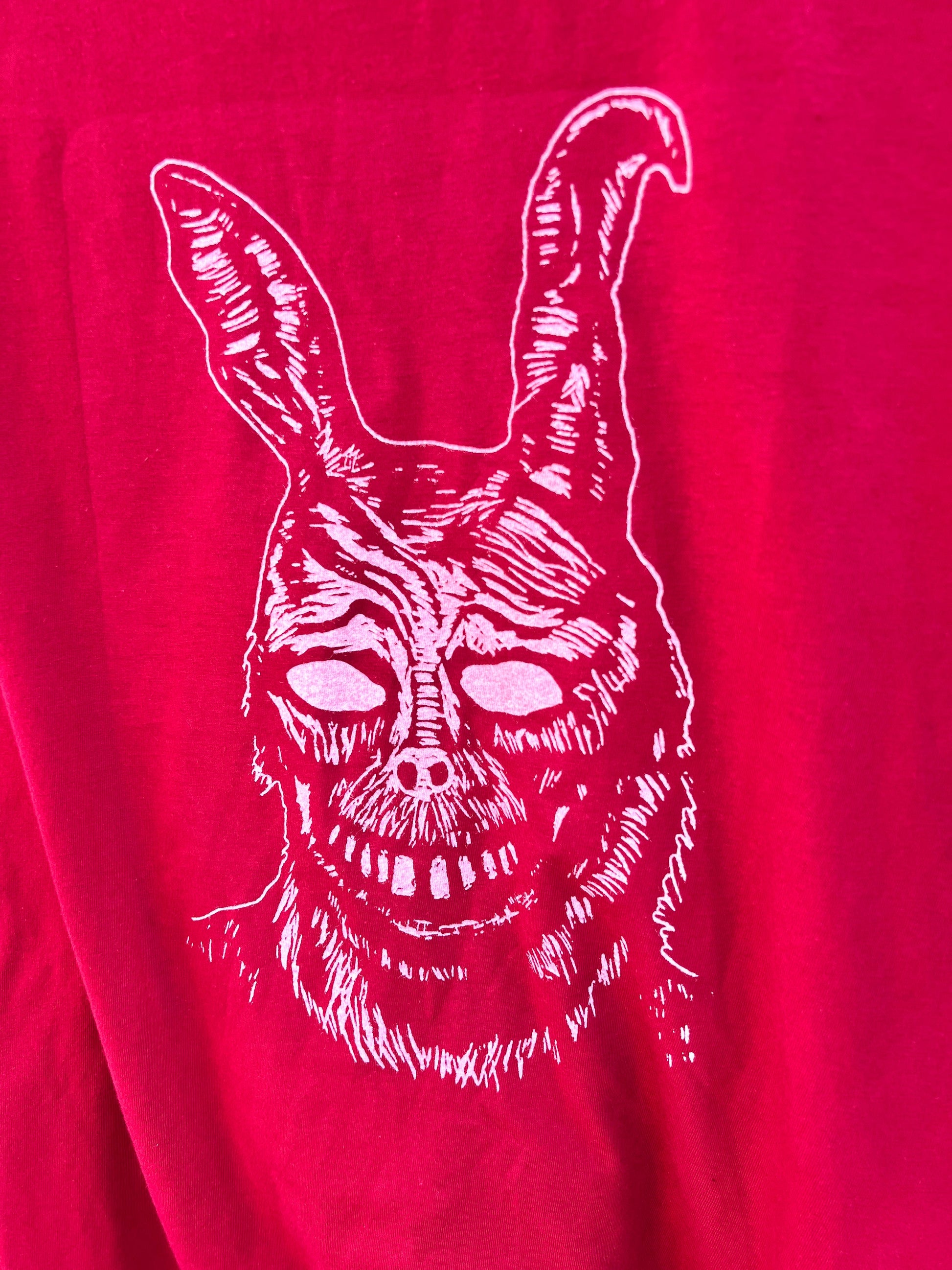 Frank the Rabbit - screen print t-shirt XL Men’s Donnie Darko - Arts & Crafts