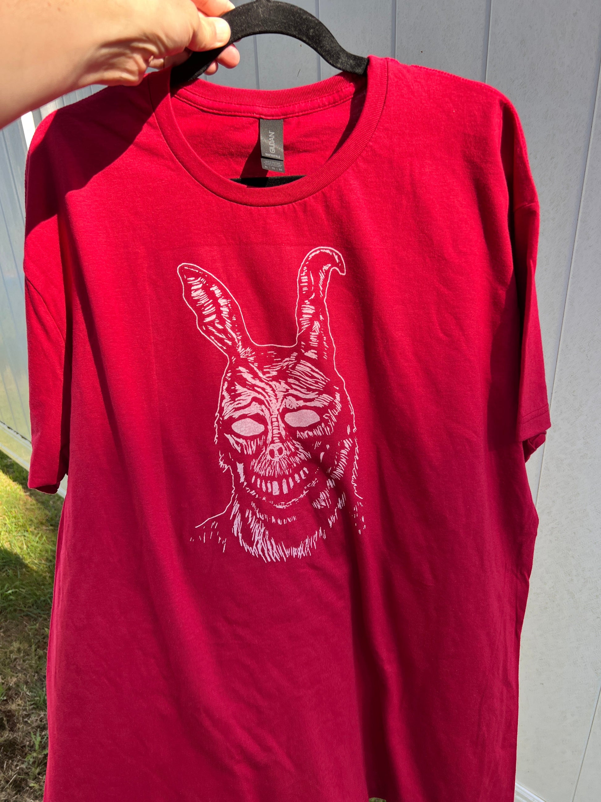 Frank the Rabbit - screen print t-shirt XL Men’s Donnie Darko - Arts & Crafts