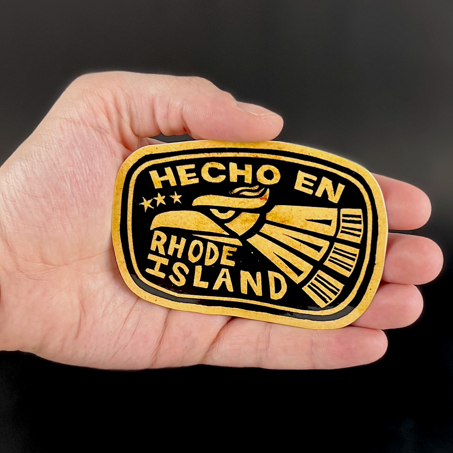 Hecho en RI- sticker - Arts & Crafts