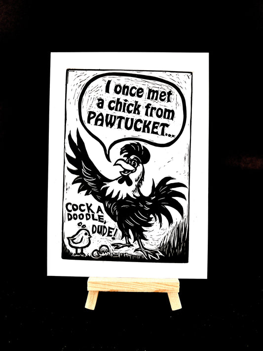 I once met a chick from Pawtucket... (limerick) - Arts & Crafts