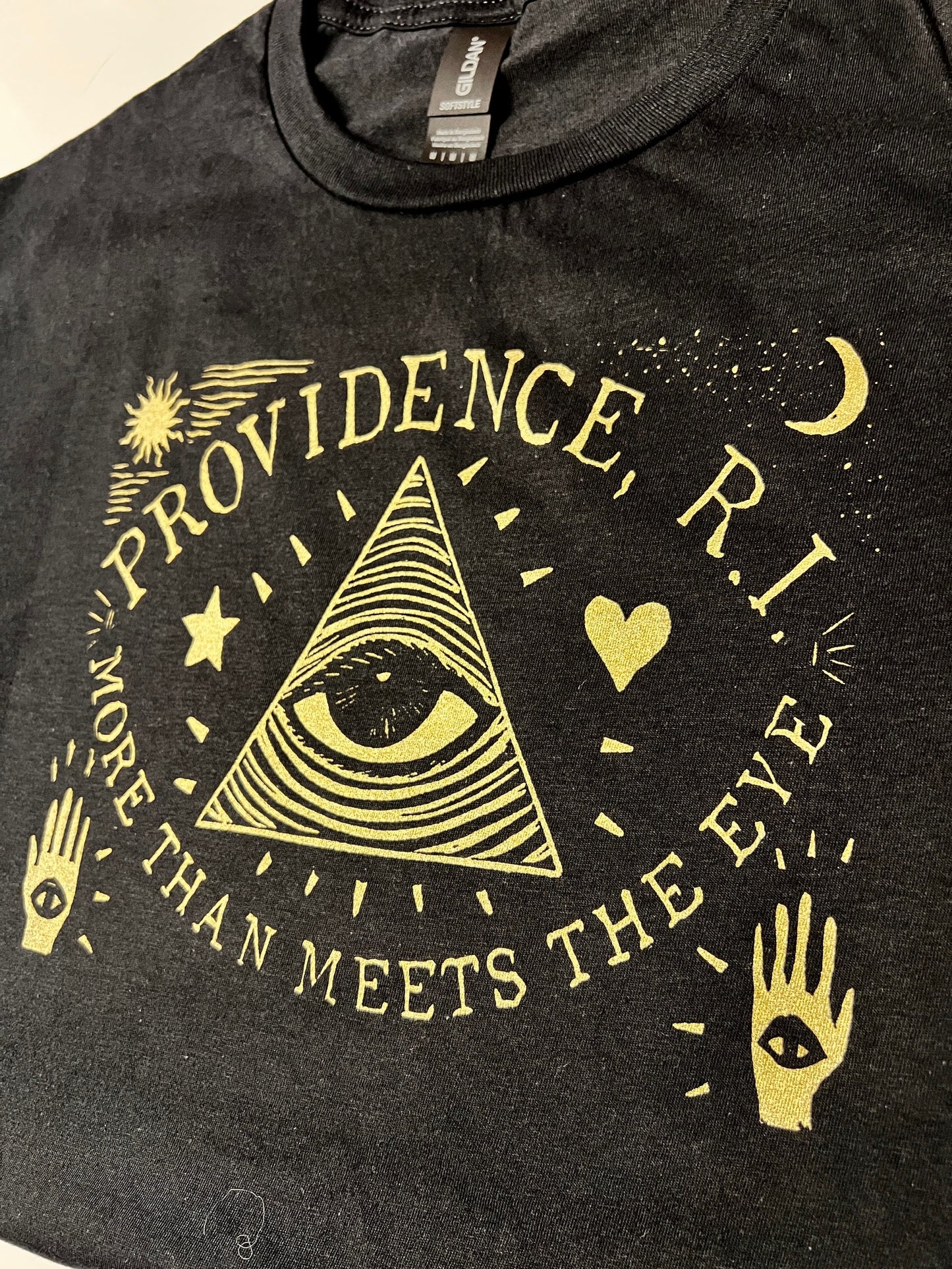 PROVIDENCE R.I. MORE THAN MEETS THE EYE - PVD Rhode Island t-shirt Necronomicon
