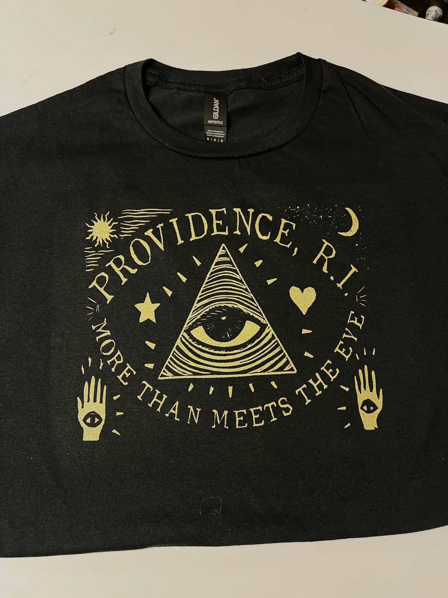 PROVIDENCE R.I. MORE THAN MEETS THE EYE - PVD Rhode Island t-shirt Necronomicon