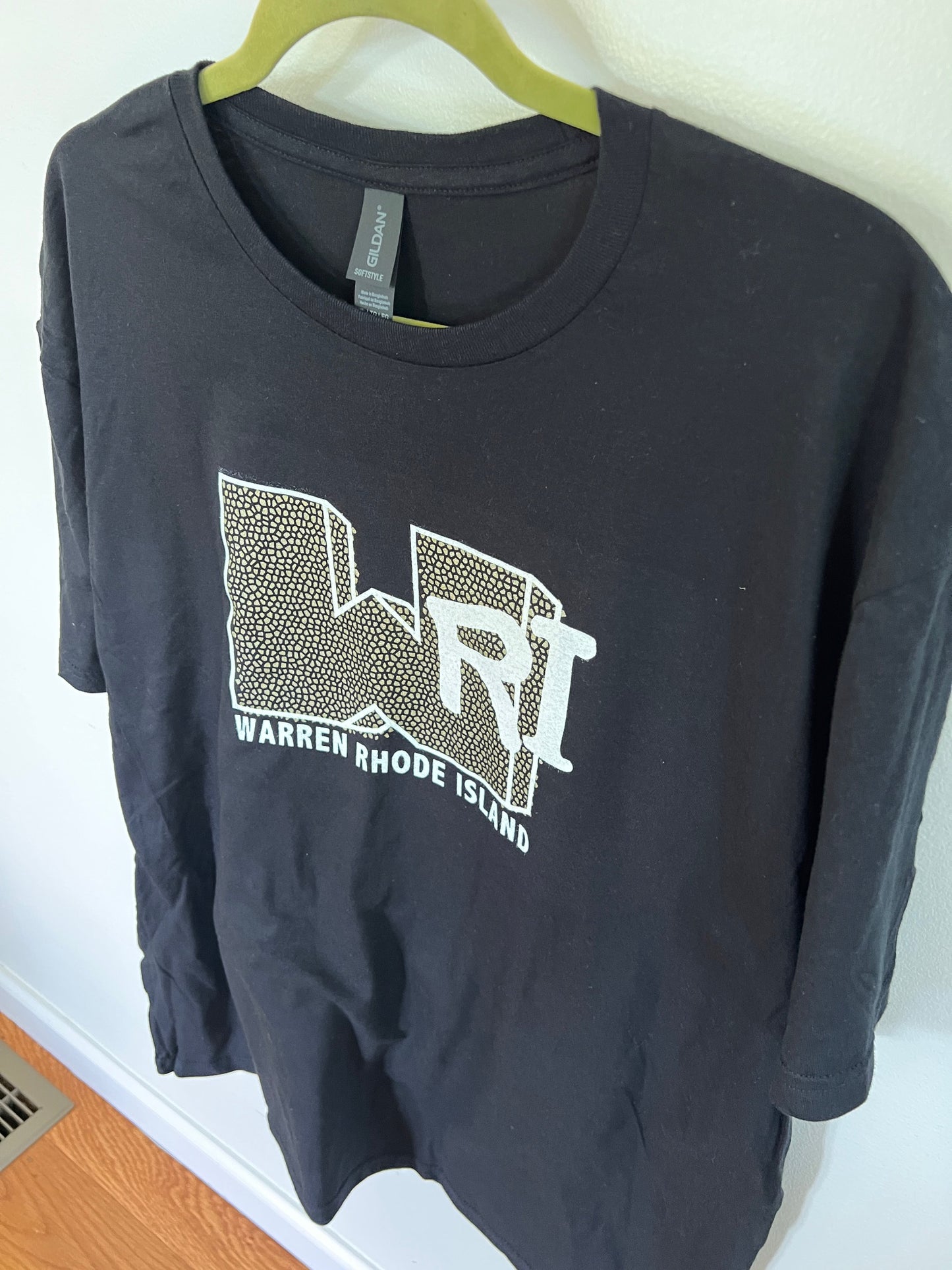 WARREN RHODE ISLAND MTV - WRI - Black T-shirt apparel screen printed