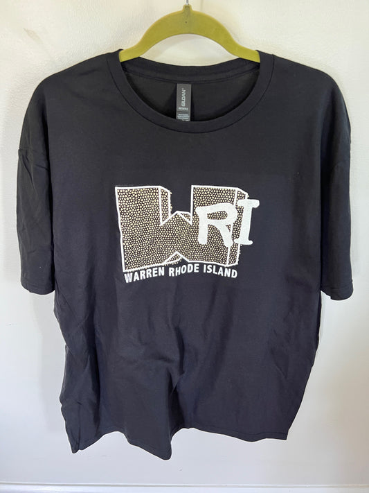 WARREN RHODE ISLAND MTV - WRI - Black T-shirt apparel screen printed