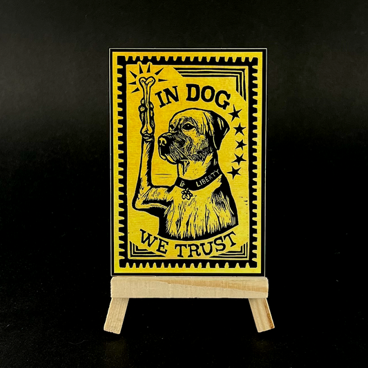 In Dog We Trust - sticker - Arts & Crafts