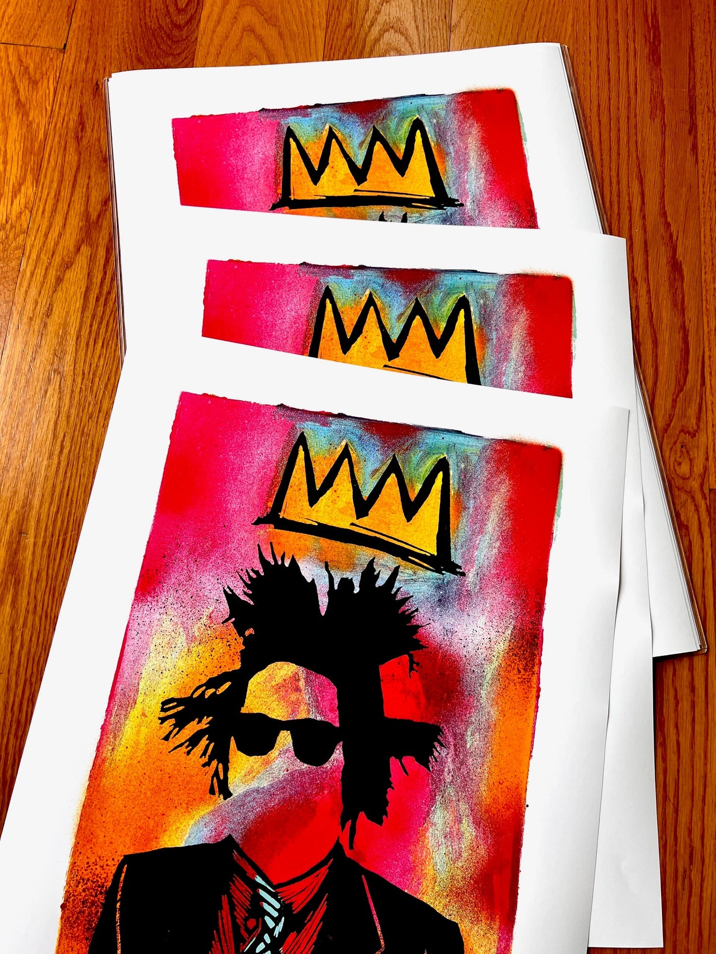 KING AND CROWN: Reproduction of Original: 18x24’’ Heavy Paper Signed Numbered - PRINTS