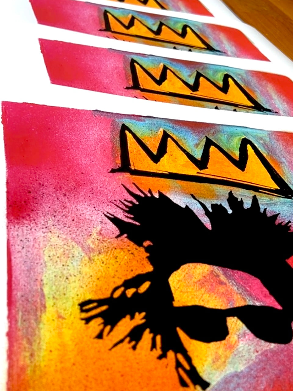 KING AND CROWN: Reproduction of Original: 18x24’’ Heavy Paper Signed Numbered - PRINTS