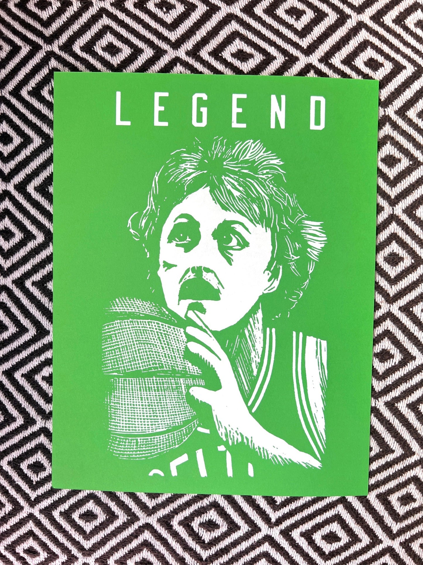 Larry ’LEGEND’ Bird - Boston Celtics (8.5 x 11’’) screen print - PRINTS