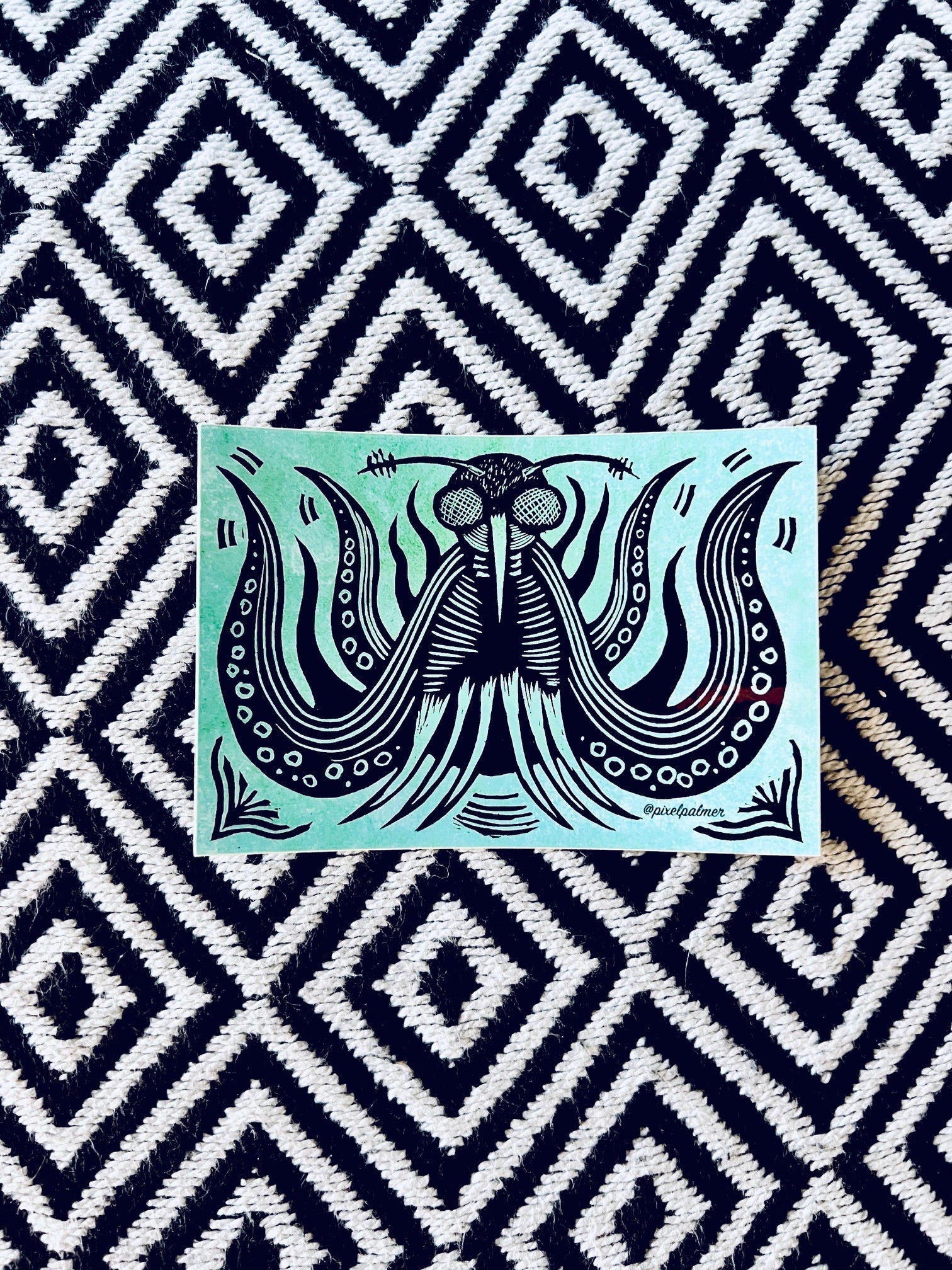 MOSQUIDOPUS (Mosquito + Squid + Octopus) - sticker glossy from Pixel Palmer - Sticker