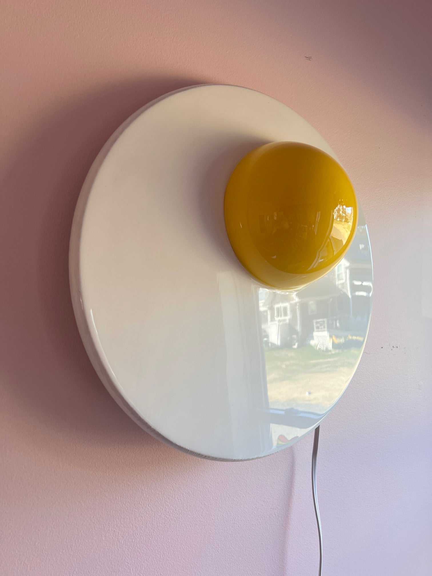 Sunny Side Up Egg: Wall Lamp: 18’’ round - Furniture