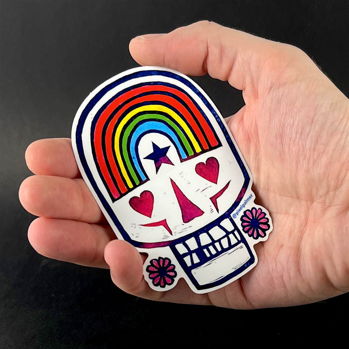 Sweet Sugar Skull - sticker - Arts & Crafts