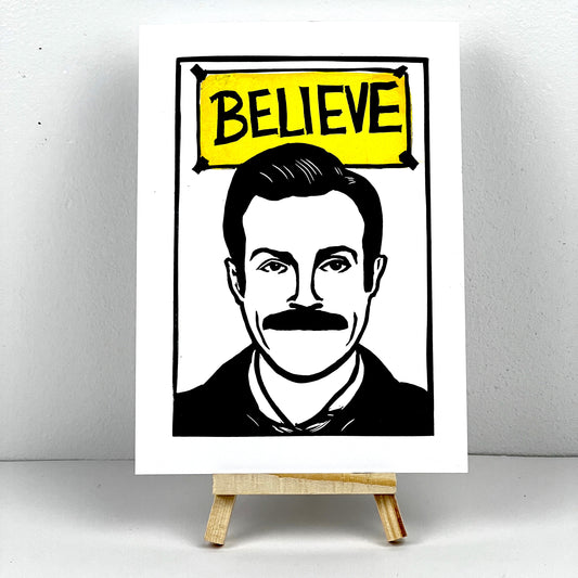 Ted Lasso - BELIEVE (yellow) - Arts & Entertainment