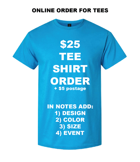 T-SHIRT ORDER FORM $25 + $5 postage MEN'S SIZES