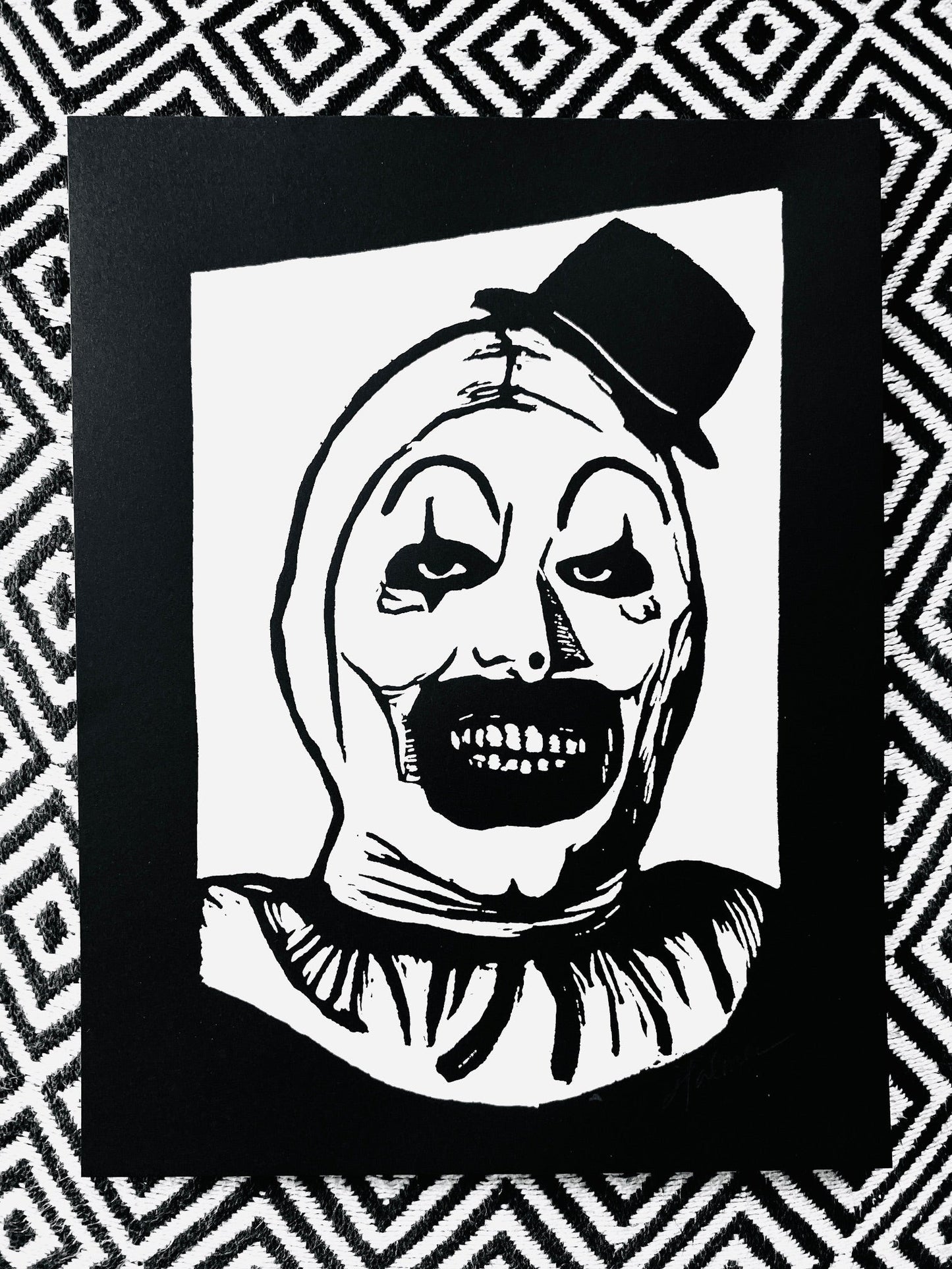 Terrifier Art the Clown HALLOWEEN - 8.5x11’’ Screen Print - Prints