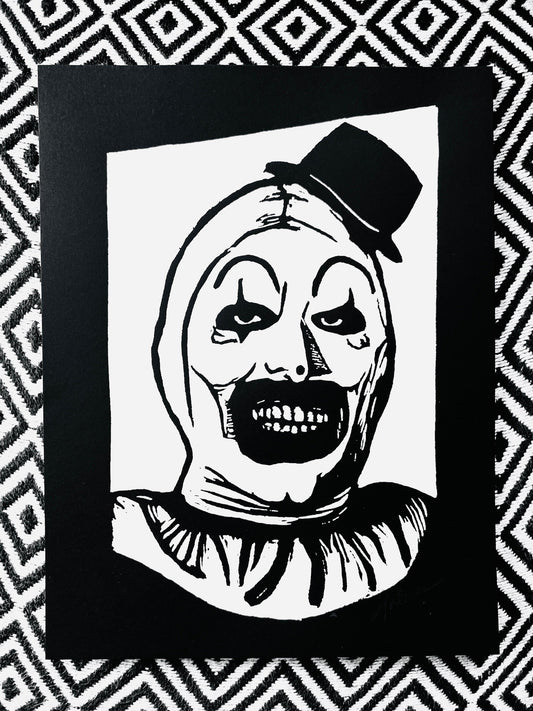 Terrifier Art the Clown HALLOWEEN - 8.5x11’’ Screen Print - Prints