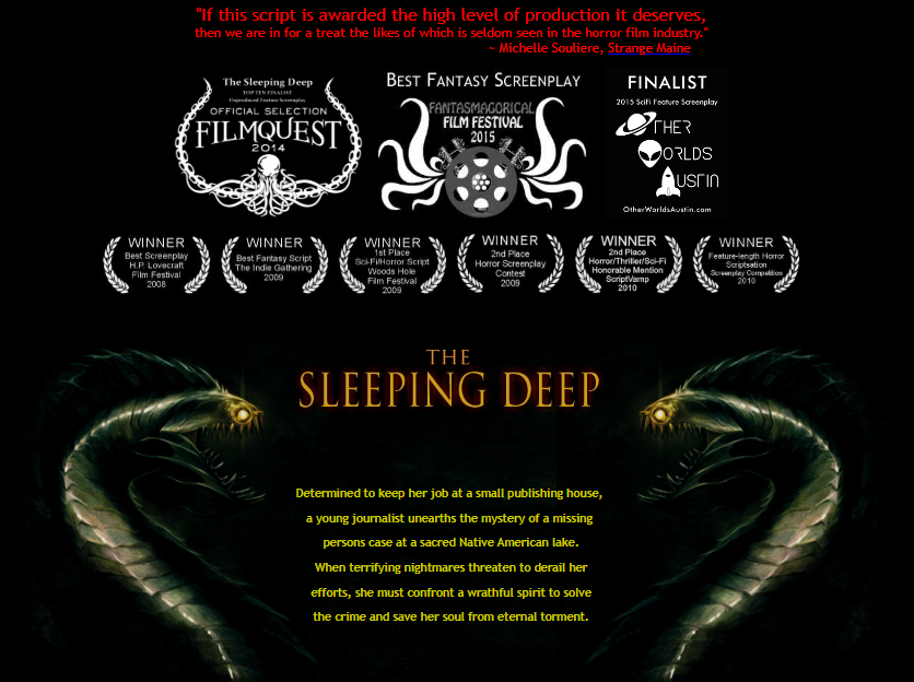 THE SLEEPING DEEP:: Award-Winning Fantasy Horror Feature Screenplay Spec - Screenplay