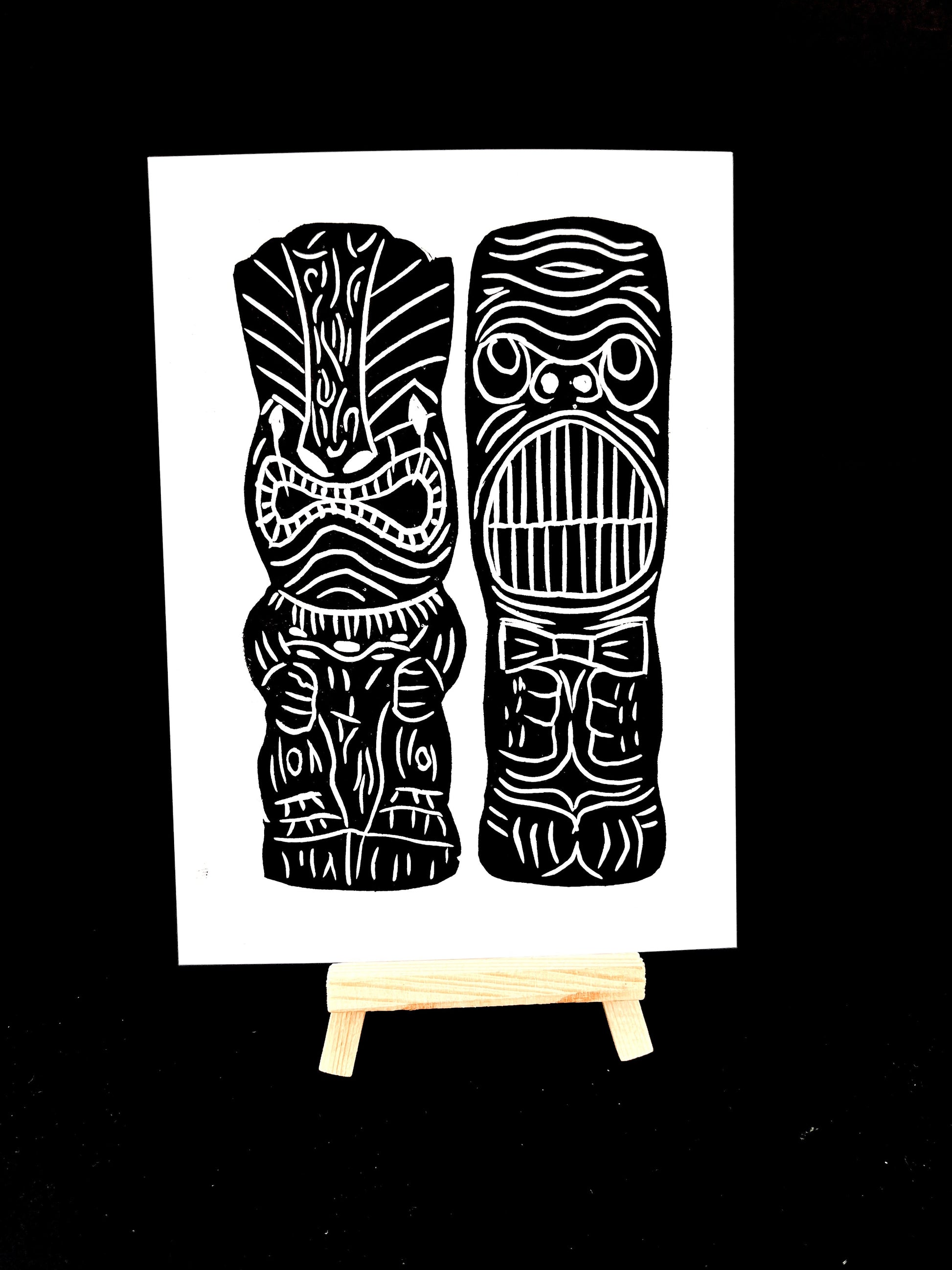 Tiki Tumblers - Pair 06 - Arts & Crafts