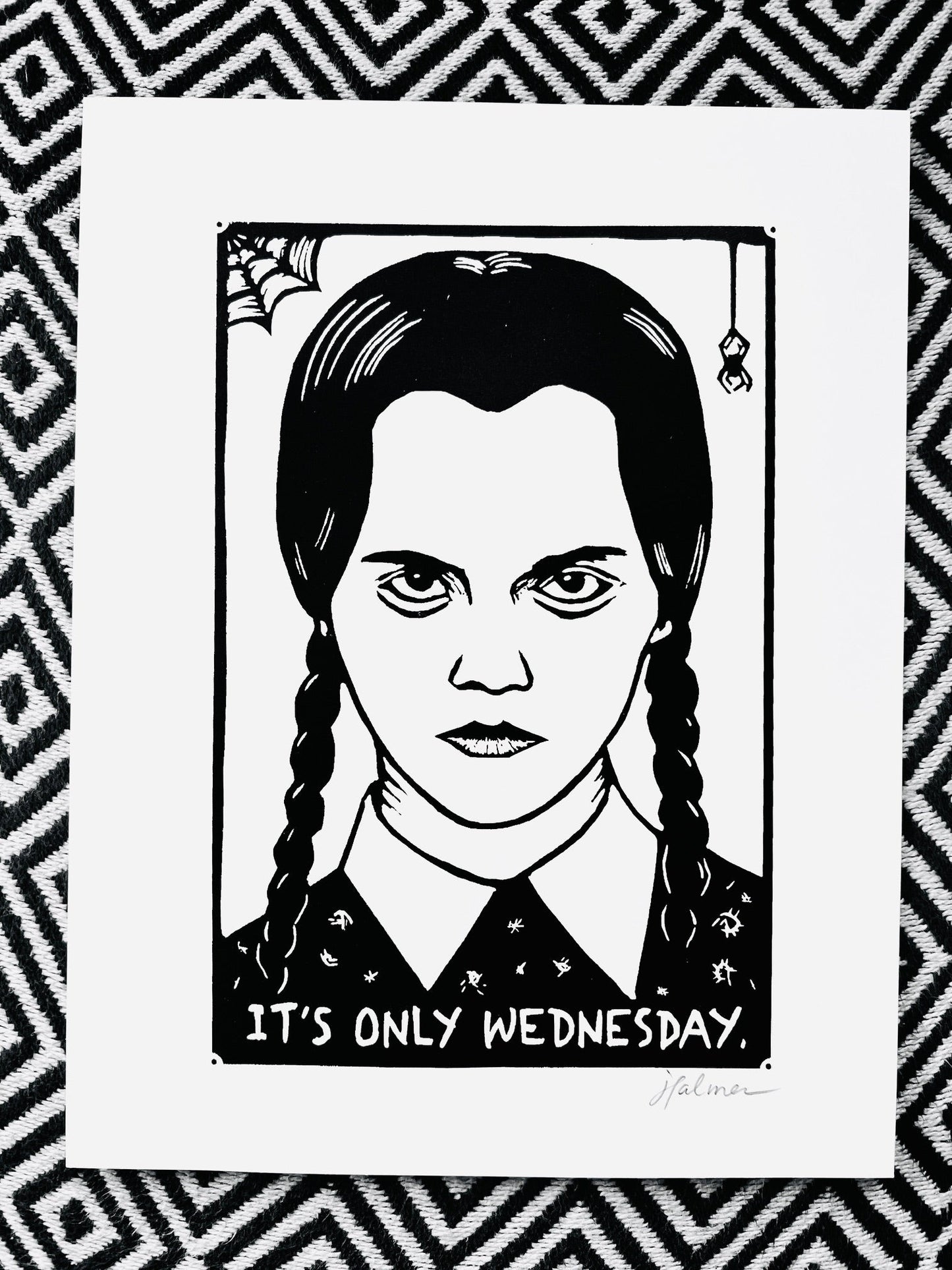 Wednesday Addams HALLOWEEN - 8.5x11’’ Screen Print - Prints