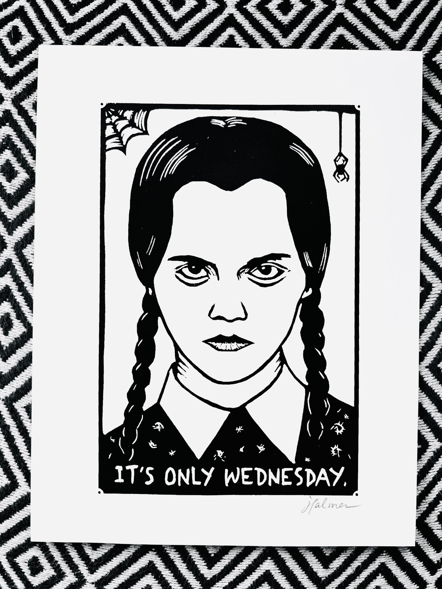 Wednesday Addams HALLOWEEN - 8.5x11’’ Screen Print - Prints