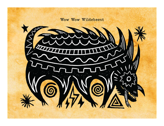 Wow Wow Wildebeest - Mythical Monster (8.5 x 11’’) color print - Prints