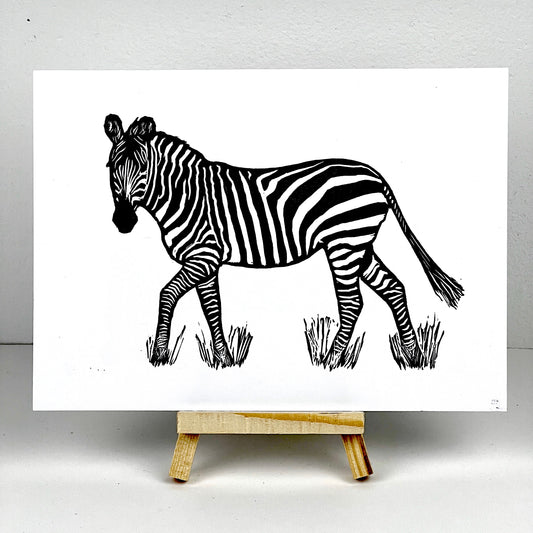 Zebra - Black and White - Arts & Crafts
